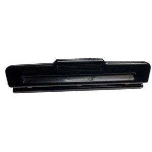 Heavy-Duty AGCO 3-Hole Punch Metal Office Tool Black 11 Inches 37k